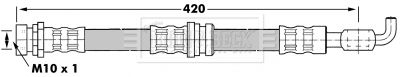 BORG & BECK Bremžu šļūtene BBH7078